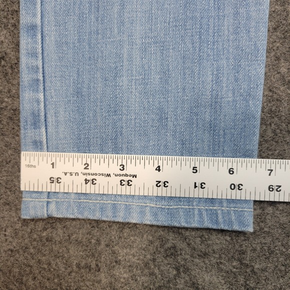 Abercrombie & Fitch Jeans Womens 2R Light Wash Distressed Stretch Y2K Grunge - Picture 9 of 12